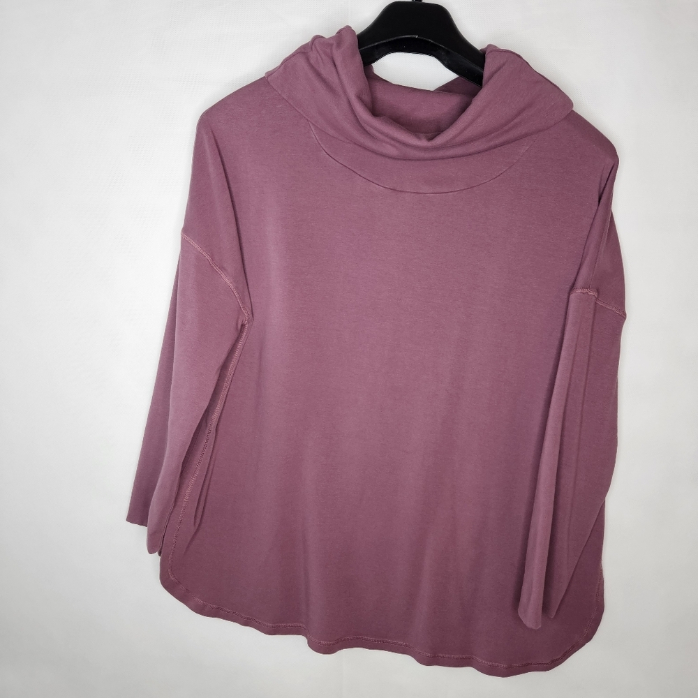 Maggies Organics Women's Tunic Top Plus Size Coral Pink 100% Organic Cotton